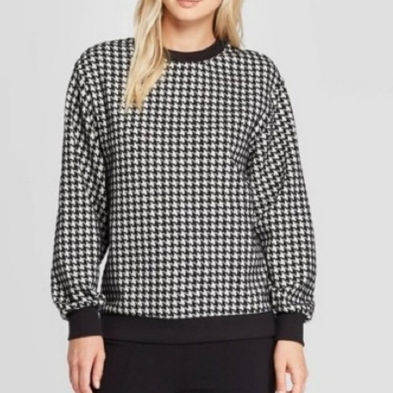 Who What Wear Houndstooth Sweater, Euc